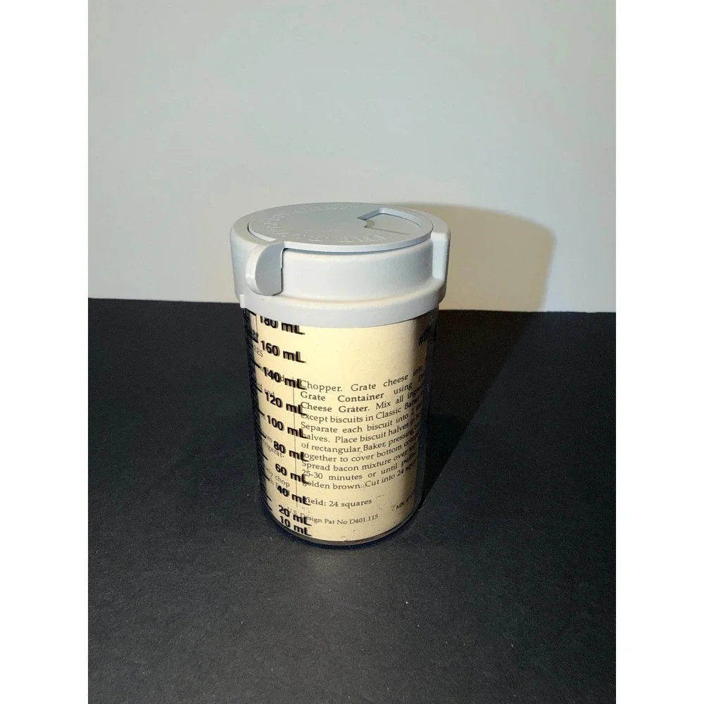 Pampered Chef Mini Measure-All Cup 1278 Adjustable 1 Cup 250mL Store Container